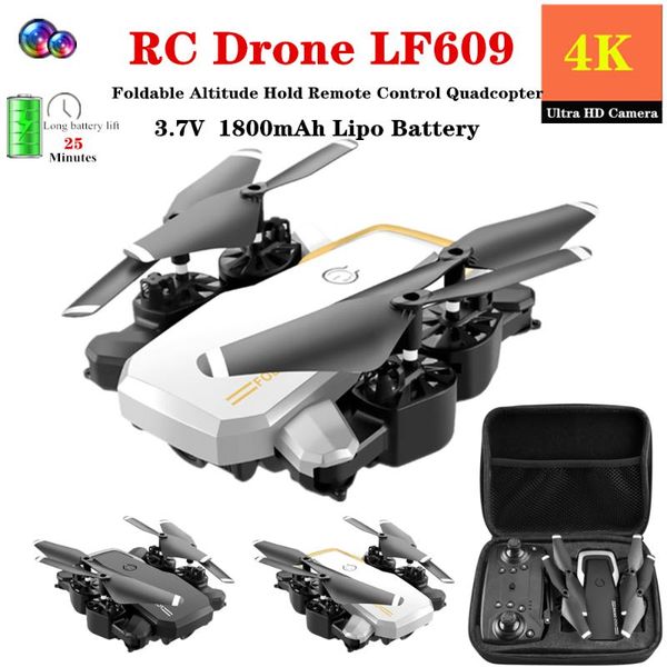 

drone 4k hd camera foldable altitude hold mode quadcopter 18-25 mins flight time rc helicopter toy vs m69 e58 gd89 dron gift drones