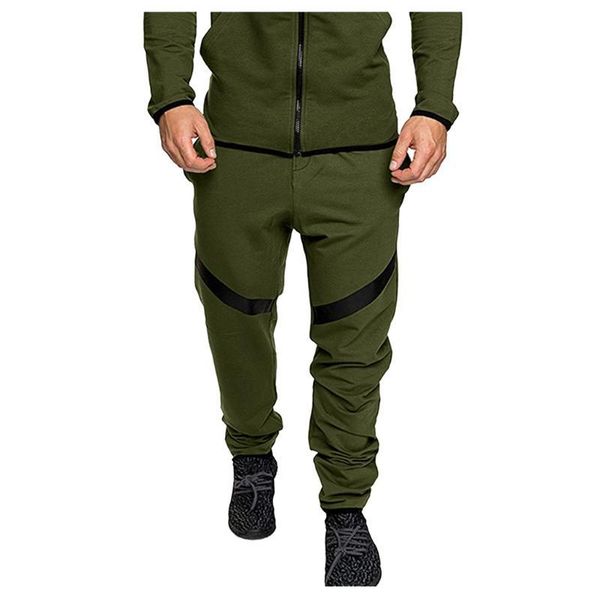 

men's pants hip hop trousers autumn winter streetwear patchwork sets sports suit tracksuit joggers mens sweatpants pantalon homme, Black;green