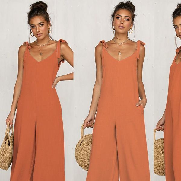 

summer womens rompers jumpsuit cotton linen loose jumpsuits casual overalls strap solid one piece romper, Black;white