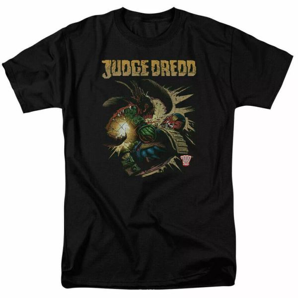 

judge dredd blast away t shirt licensed comic book tee black, White;black