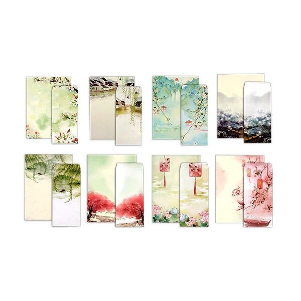 

traditional letter paper of chinese style elegant classical set packing bags