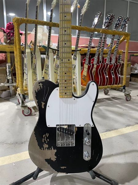 

custom shop classical relic tele electric guitar100% handmade ash body maple fingerboard limited edition guitars guitarra