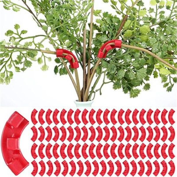 

other garden supplies 5-10 pcs plant branches bender 45/90 degree bending growth trainer clips for low stress training control fixing clip