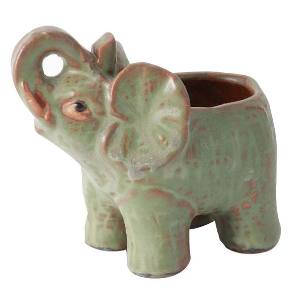 

vases calf elephant succulent flowerpot ceramics adornment deskcraft ornament