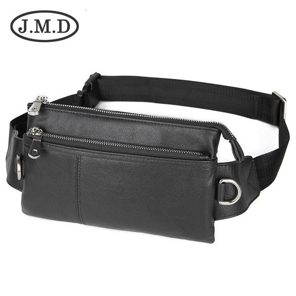 

pockets jmd leather high grade waist bag leisure chest small 3017