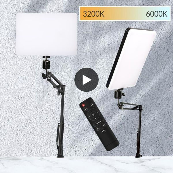 

plug led video light panel dimmable pography lighting lamp with tripod stand po lights for youtube makeup beauty studio flash heads