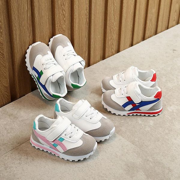 

athletic & outdoor kids spring autumn boys girls shoes children's casual trainers tennis sneakers breathable soft flats anti-slip runni, Black