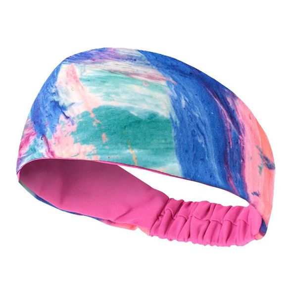 

sweatband absorbent breathable sweat band cycling wide running hair yoga headwrap tennis rackets opaska gym accessories ef50fh, Yellow;black