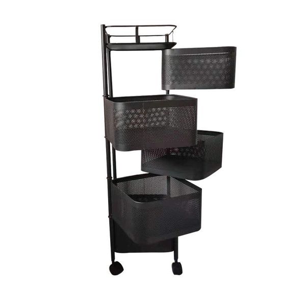 

storage baskets vegetable rack multifunctional kitchen fruit multi layer rotatable floor