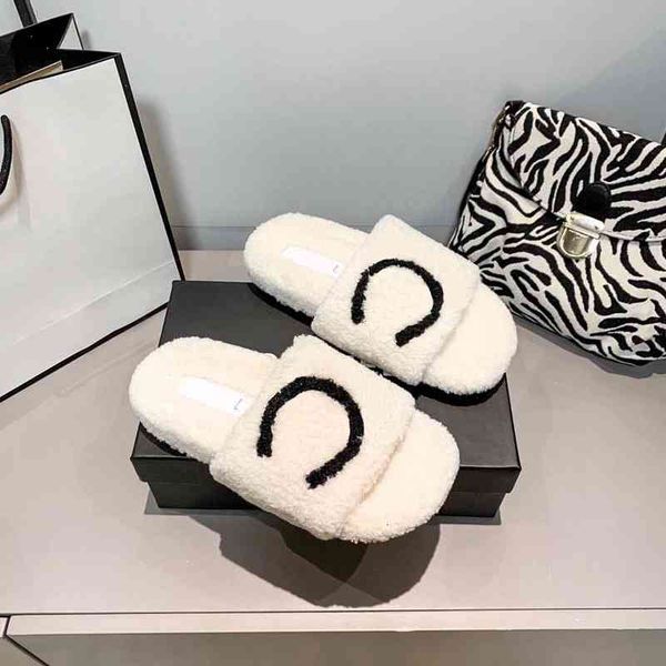 

slippers women wool fashion sandals selling woman slipper shoes autumn winter slides sandal size 35-41 bagshoe1978 100 1j5e, Black