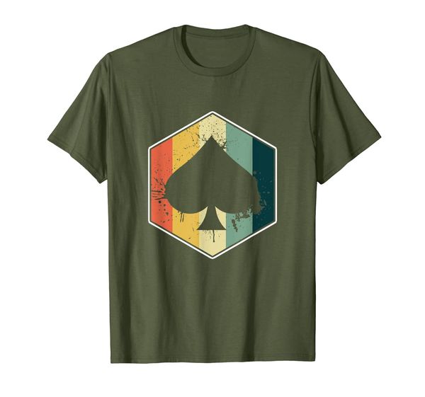 

Vintage Spade Retro Poker Card Symbol Casino T-Shirt T-Shirt, Mainly pictures