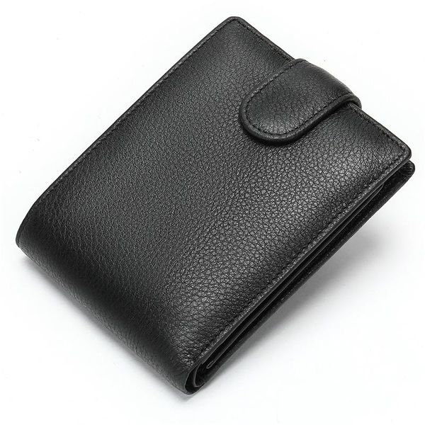 

wallets small wallet men leather genuine fashion luxury men's purse short male card holder cartera hombre 8617, Red;black