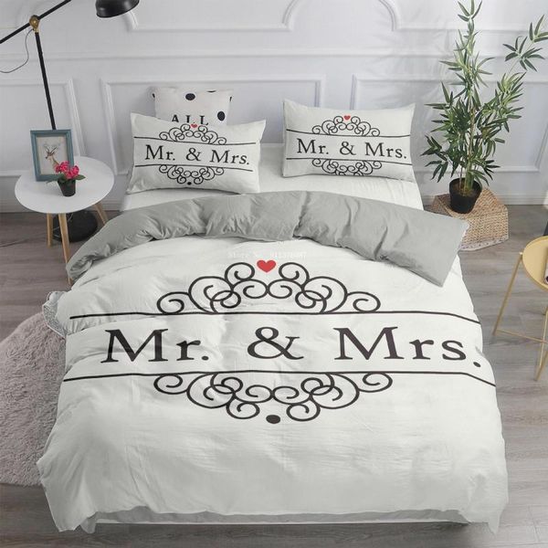 

bedding sets european american style letter printing home textiles child duvet cover pillowcase luxury bedspread bedroom