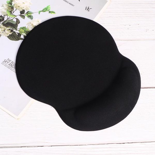 

mouse pads & wrist rests silicone support pad ergonomic with rest (black)