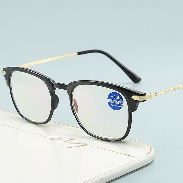 

sunglasses oversize retro reading glasses men women anti blue light presbyopic full frame diopter +1.5+2.0+2.5+3.0, White;black