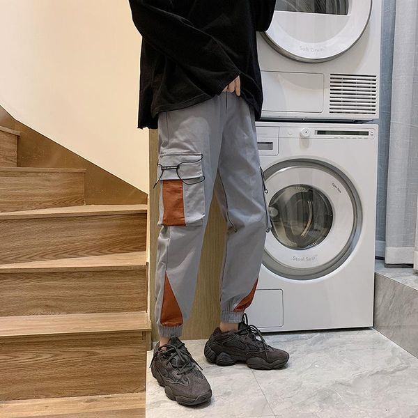 

hip hop men's pants casual plus size japanese streetwear trousers men black grey fashion harem students baggy sweatpants
