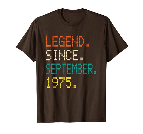 

legend since september 1975 44th birthday 44 years old gift, White;black
