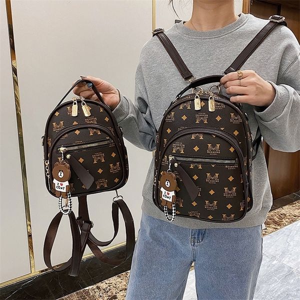 

70% off deals online dual purpose backpack women 2022 new korean version versatile fashion ins super fire small lattice soft leather 0j7h