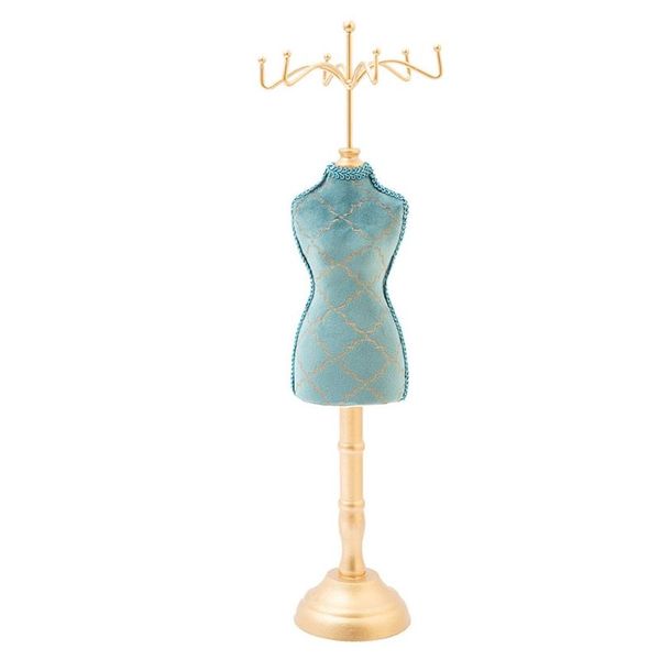 

jewelry pouches, bags jewellery display stand princess dress necklace holder lady model high-heeled shoes earring ring lxae, Pink;blue