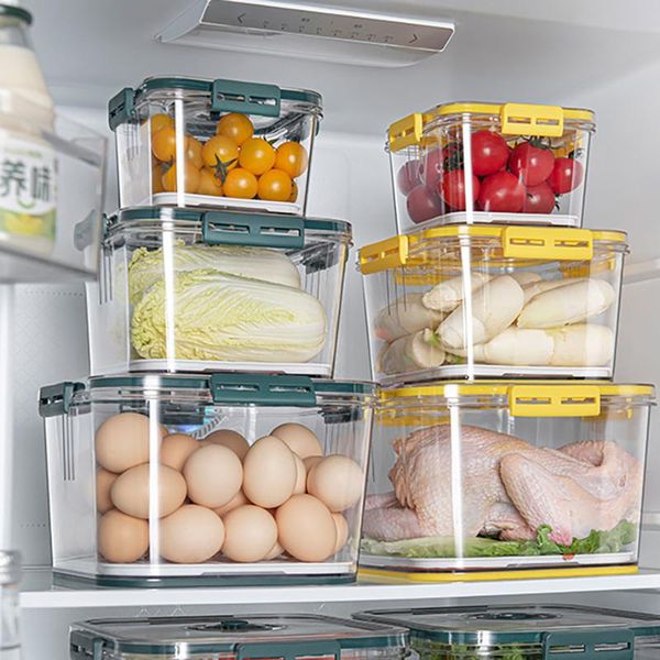 

storage bottles & jars refrigerator box vegetable fruit fresh stackable fridge food container egg boxes kitchen organizer