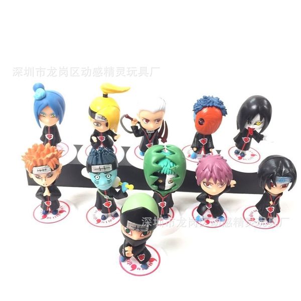 

naruto animation around hand-made model 17 generation 11 q version xiao organization doll car toys