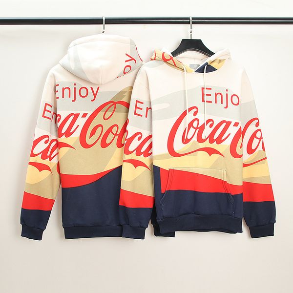 

hoodies 2021ss co branded allover stitched hoodie for men and women, Black