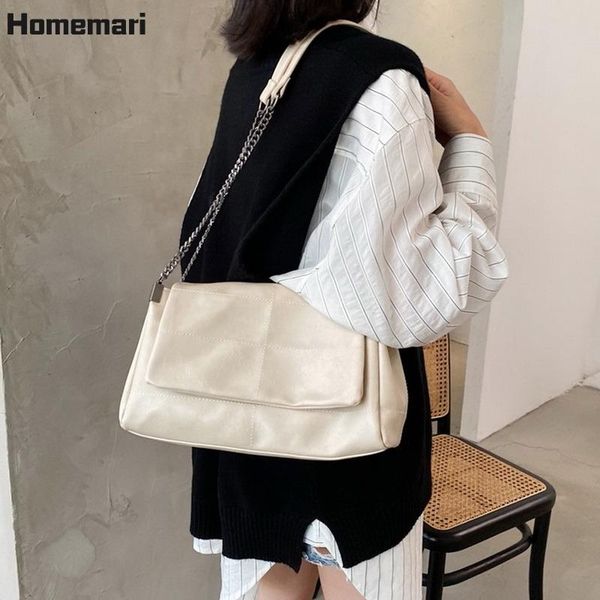 

evening bags s chain pu leather crossbody for women 2021 simple fashion shoulder bag lady luxury handbags bolsa feminina