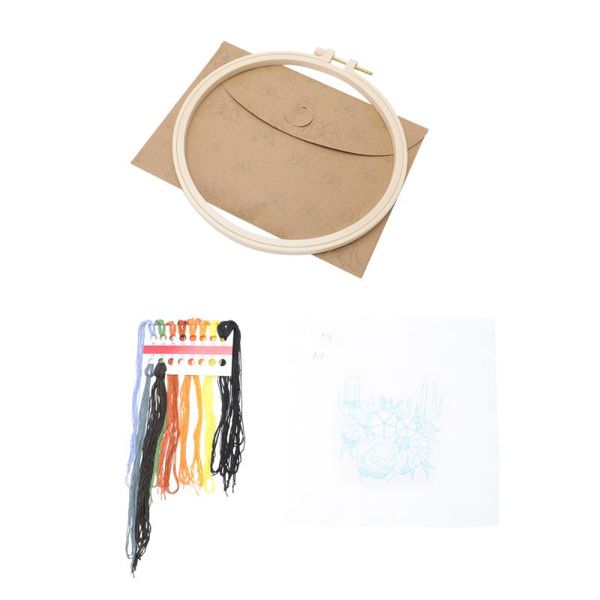 

other arts and crafts 1 set embroidery thread beginner stitching kit basic 3d
