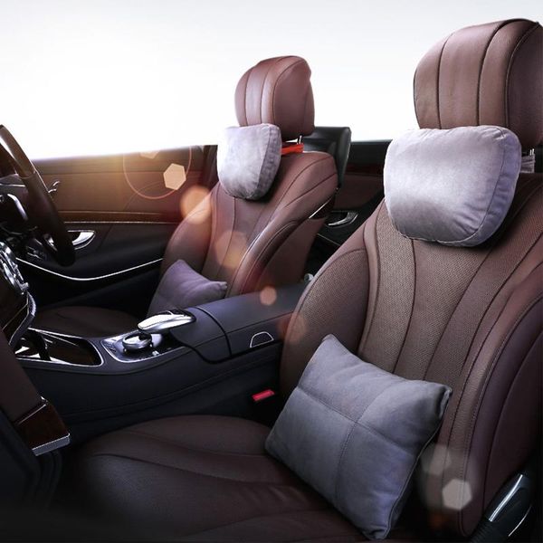 

seat cushions car headrest pillow neck memory lumbar support cotton auto rest cushion for cervical