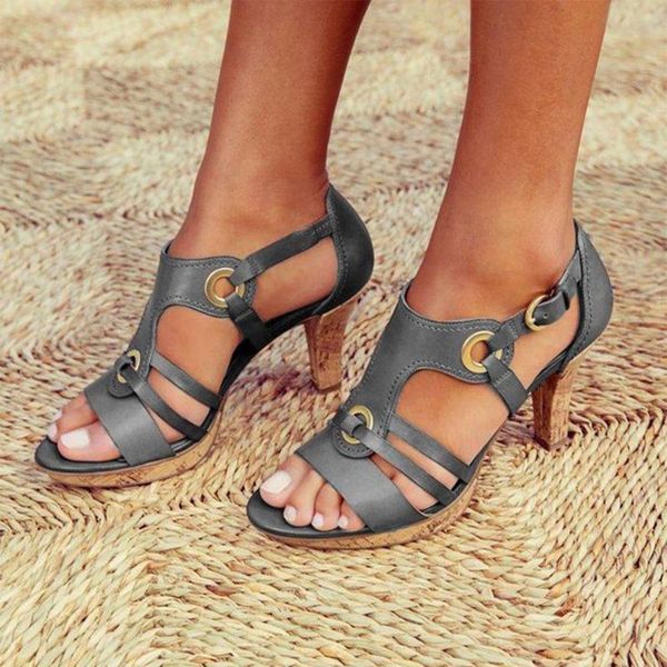 

sandals women's summer high heels women luxury shoes woman designers plus size, Black