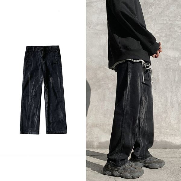 

men's shorts hip hop cargo jeans pants fashion casual harem joggers trousers streetwear denim plus size xk6k, White;black