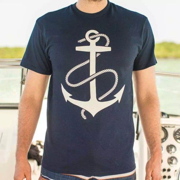

anchors aweigh t-shirt | short sleeve graphic tee, White;black