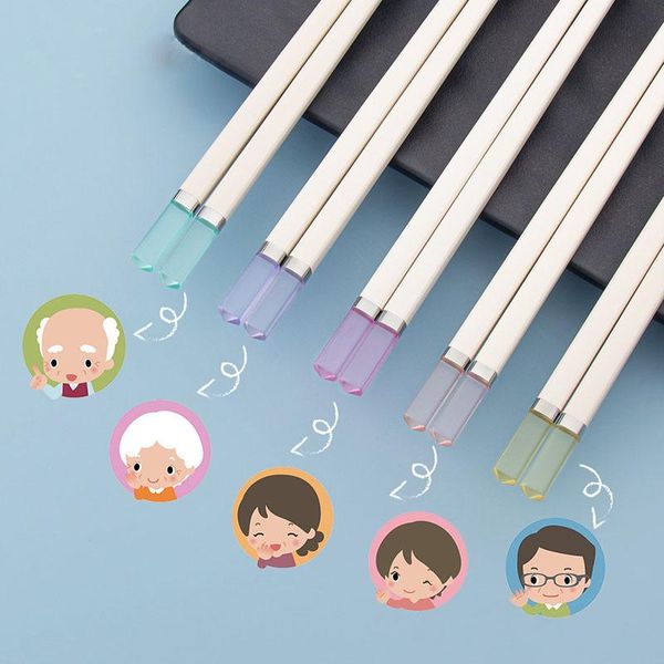 

chopsticks amber five-color family restaurant anti-slip high temperature resistant sushi stick kitchen