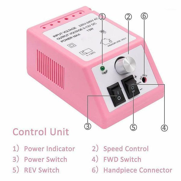 

professional nail drill electric finger toe manicure file treatment machine polisher butt666 & accessories1