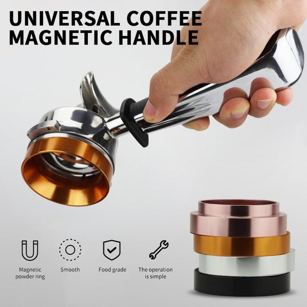

coffee filters aluminum powder espresso barista tools for 58mm tamper intelligent dosing ring brewing bowl profilter cocina
