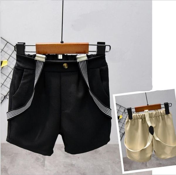 

shorts 2021 kids casual pants for baby boys summer cotton children solid color ordinary 2-7years, Black