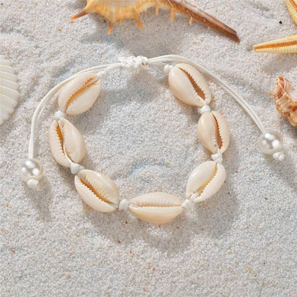 

earrings & necklace + bracelet summer shell beach jewelry party women men charms bangle adjustable braided rope natural fashion, Silver