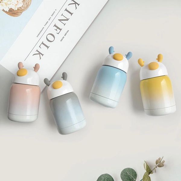 

water bottles cute lovely vacuum flasks children's women insulation bottle cup stainless steel kid school woking