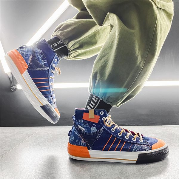 

2021 designer running shoes for men light deep blue fashion mens trainers outdoor sports sneakers size 39-44 qj, White;red