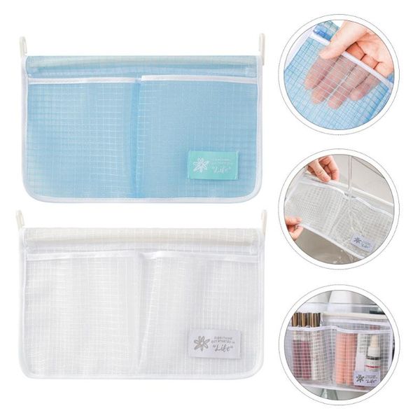 

storage bags 2pcs fridge side organizer kitchen items bag hanging pouch
