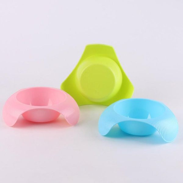 

dog bowls & feeders candy color plastic bowl feeding water puppy feeder cat pet supplies