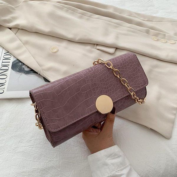 

women's one-shoulder bag under the armpit chain small square retro personality trend evening bags