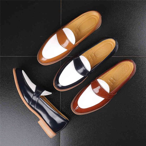 

dress shoes yomior men casual pointed toe fashion formal loafers italian wedding work oxfords big size zapatos de hombre m88i, Black