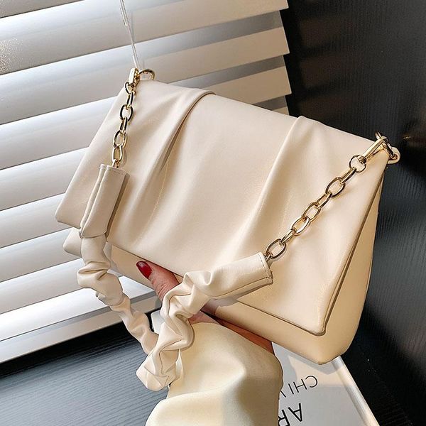 

evening bags soft surface high-quality texture pleated underarm bag 2022 fashion winter foreign style single shoulder messenger