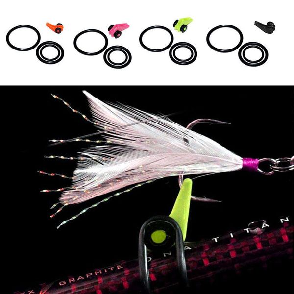

hook secure keepers holders lures jig hooks safe keeping for fishing rod 4colors