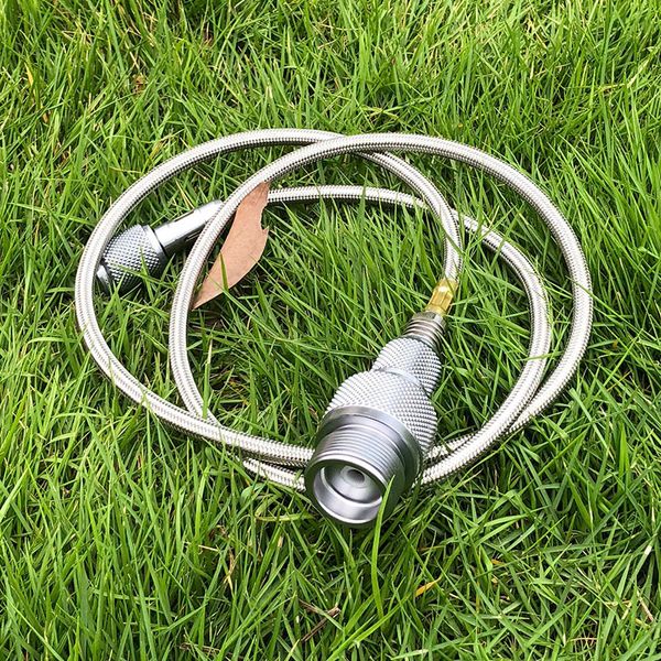 Практический газовый преобразователь газа ЛИНДА Клапан Канистрист с зеленым пропаном Бак или MAPP Адаптер для газа MAPP Открытый кемпинг Pove LPG Braze 545 x2