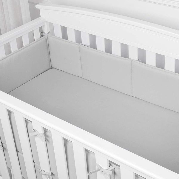 

baby crib bed circumference kit 100% cotton mesh breathable anti-collision explosion-proof kids bedding sets
