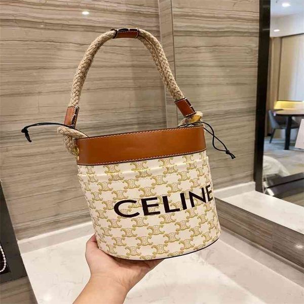 

factory arrivals ]net red triumphal arch bag women's 2021 fashion flower bucket retro one shoulder luxuryss designerss yw k0xx