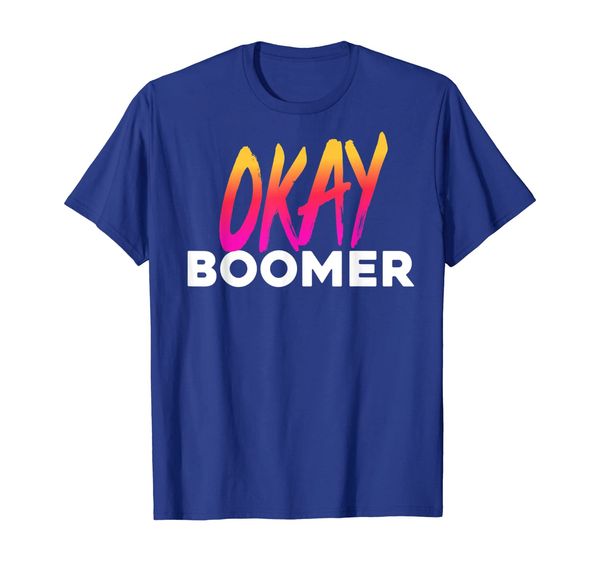 

okay boomer - funny meme t-shirt, White;black