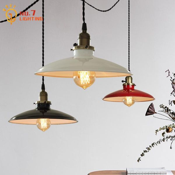 

pendant lamps nordic design industrial metal lights led e27 home decor loft hanging light fixture bar coffee clothing shop dining room